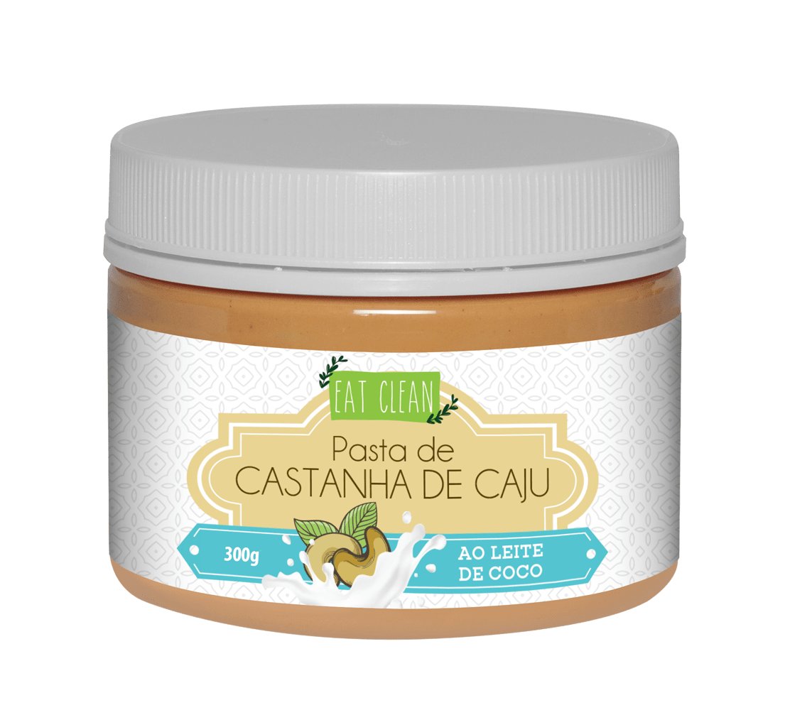 Ficha técnica e caractérísticas do produto Pasta de Castanha de Caju com Leite de Coco 300g - Eat Clean