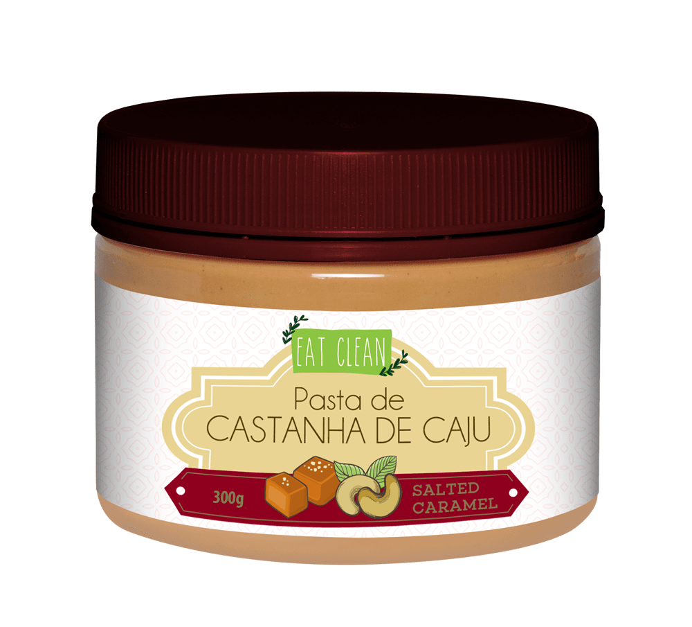 Ficha técnica e caractérísticas do produto Pasta de Castanha de Caju Salted Caramel 300g - Eat Clean