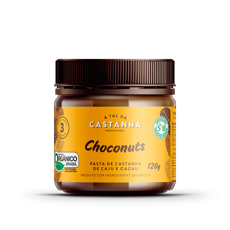 Ficha técnica e caractérísticas do produto Pasta de Castanha Orgânica Choconuts 120g - a Tal da Castanha