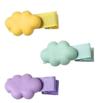 Ficha técnica e caractérísticas do produto 3PC Hair Clip Children Hair Clip Hair Clip Cloud Rainbow Drop Clip Printing