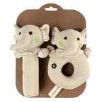 Ficha técnica e caractérísticas do produto 2 PCS Agite vara Set infantil pacificar Mão Rattle Toy Sticks bonito BB animal baby products