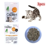 Ficha técnica e caractérísticas do produto 3pcs Cat Mint Natural Organic Premium Catnip Cat Mint Mentol Flavor Cat Toy Engraçado Treats