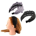 Ficha técnica e caractérísticas do produto 2 Pçs Estilo Coreano Feminino Laço Bandana Headwear Hairband Acessórios Para O Cabelo