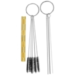 Ficha técnica e caractérísticas do produto 3PCs Mini Cleaning Brush Set Repair Tool Craft Collction Art Supplies Threaded Handle
