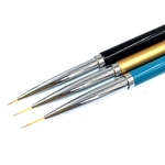 Ficha técnica e caractérísticas do produto 3Pcs Nail Art Brush Liner Canetas UV Gel Polonês Tintas De Desenho Escovas Manicure Ferramenta