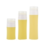 Ficha técnica e caractérísticas do produto 3pcs Perfume vazio Essential Oil Rosto Loção Maquiagem Dispenser Bottle Containers Viagem Amarelo