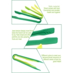 Ficha técnica e caractérísticas do produto 3Pcs/Set Colorful Food Clip Plastic Bread Tongs Cake