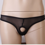 Ficha técnica e caractérísticas do produto 2 Pçs Sexy Moda Masculina Malha G-string Underwear Pouch Breve Tanga Abertura Calcinha