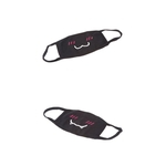 Ficha técnica e caractérísticas do produto 2pcs Super Fofo Kawaii Emoticon Boca-mufla Máscara Anti-poeira Máscara De Algodão
