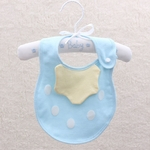 Ficha técnica e caractérísticas do produto 2PCS Sweet Baby botão Snap dos desenhos animados toalha de algodão de dupla camada