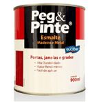 Ficha técnica e caractérísticas do produto Peg e Pinte Esmalte Eucatex Brilhante 0,9 Litro Branco