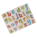 Ficha técnica e caractérísticas do produto Peg madeira quebra-cabeça bebê pré-escolar crianças brinquedo educativo alfabeto # 1
