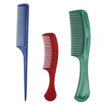 Ficha técnica e caractérísticas do produto Pente Para Cabelo Sveda Hair De Plastico 3 Unidades.