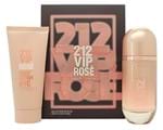 Perfume 212 Vip Rosé Feminino 80Ml + Body Lotion 100Ml