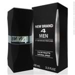 Ficha técnica e caractérísticas do produto Perfume 4 Men - New Brand - Masculino - Eau de Toilette (100 ML)