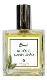 Ficha técnica e caractérísticas do produto Perfume Aloés & Capim Limão 100ml Masculino - Blend de Óleo Essencial Natural + Perfume de Presente - Essência do Brasil