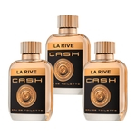 Ficha técnica e caractérísticas do produto Perfume Cash Man La Rive 100ml Edp CX com 3 unidades Atacado