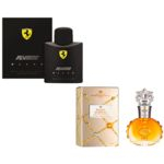 Ficha técnica e caractérísticas do produto Perfume Ferrari Black 125ml + Perfume Royal Marina Diamond Eau De Toilette Feminino 100ml