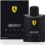 Ficha técnica e caractérísticas do produto Perfume Ferrari Black Masculino Eau de Toilette 200ml