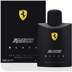 Ficha técnica e caractérísticas do produto Perfume Ferrari Black Masculino Eau de Toilette - Ferrari - 200ml