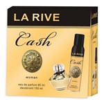 Ficha técnica e caractérísticas do produto Perfume La Rive Cash Woman Edt 90ml + Deo 150ml