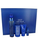 Ficha técnica e caractérísticas do produto Perfume Masculino 360 Very Blue Cx. Presente Perry Ellis 100 Ml Eau de Toilette + 7,5 Ml Mini Edt + 75 Ml Desodorante Ba