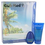 Perfume Masculino Club Med My Ocean Cx. Presente Coty 10 Ml Mini Edt + 54 Ml Hair & Shampoo Corporal