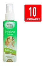 Ficha técnica e caractérísticas do produto Perfume para Cães e Gatos Filhotes Pet Clean 120 Ml Banho 10un