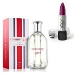 Ficha técnica e caractérísticas do produto Perfume Tommy Girl Feminino 100ml com Batom Ricosti Cor Glamour