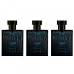 Ficha técnica e caractérísticas do produto Perfume Vodka Night Masculino Paris Elysees (Kit C/ 03)