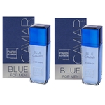 Ficha técnica e caractérísticas do produto 2 Perfumes Blue For Men Caviar Collection EDT 100 ml