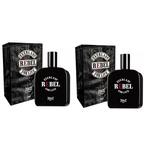 Ficha técnica e caractérísticas do produto 2 Perfumes Everlast Rebel For Life Masculino 50 ml
