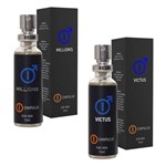 Ficha técnica e caractérísticas do produto Perfumes Onpulse Millions e Victus Masculinos Inspiração Importado 15 Ml