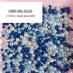 Pérola Cor Misturada DIY Cristal Epóxi UV Simulação De Plástico Pearl Pearl Selado Em Alimento