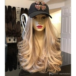 Fêmeas de comprimento médio peruca longa franja longa peruca de cabelo encaracolado sintético perucas de cabelo perucas mulheres # 039; s postiços longos curly perucas