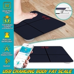 Ficha técnica e caractérísticas do produto Peso eletrônico sem fio da escala de gordura corporal peso digital sem fio App Bluetooth