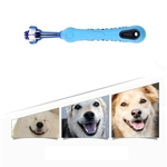Ficha técnica e caractérísticas do produto Pet Cat Dog Tres Lados Supplies Escova Pet Care Dental Escova de Massagem ESCOVA de Limpeza