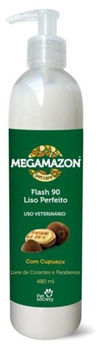 Ficha técnica e caractérísticas do produto Pet Society Máscara Megamazon Flash 90 Liso Perfeito 480Ml