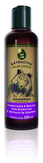 Petlab Extractos Shampoo Para Cães Pelo Longo Confrei 300ml