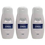 Ficha técnica e caractérísticas do produto Phytogen Cinza Tonalizante Shampoo 120ml - Kit com 03