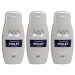 Ficha técnica e caractérísticas do produto Phytogen Shampoo Tonalizante Violet 120ml (Kit C/03)