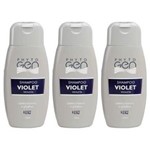 Ficha técnica e caractérísticas do produto Phytogen Shampoo Tonalizante Violet 120ml - Kit com 03