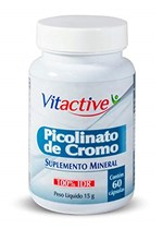Ficha técnica e caractérísticas do produto Picolinato de Cromo 60 Cápsulas Vitactive