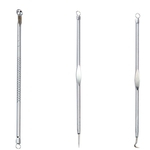 Ficha técnica e caractérísticas do produto 3 Piece Set Aço Inoxidável Acne Needle Blackhead Acne Needle ferramenta de beleza