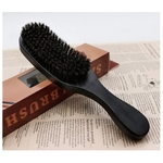 Ficha técnica e caractérísticas do produto Pig cerdas de onda escova de cabelo Comb cabelo Barba Pente grande Pente Curved Comb