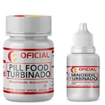 Pill Food Turbinado 60caps + Minoxidil Turbinado 120ml - Oficialfarma