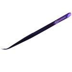 Ficha técnica e caractérísticas do produto Pinça Ella Beauty para Alongamento Cílios Slim Curva Purple