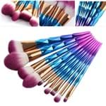 Ficha técnica e caractérísticas do produto Pincéis de Maquiagem Flawless (Roxo com Azul, 7 Pincéis)