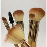 Pinceis maquiagem para face Kit com 6 unidades Bambu com Rose Gold