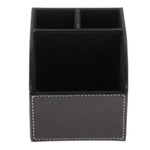 Ficha técnica e caractérísticas do produto Pincel De Maquiagem Conjunto De Sobrancelhas Case 3 Slot Cosmetic Organizer PU Leather Black